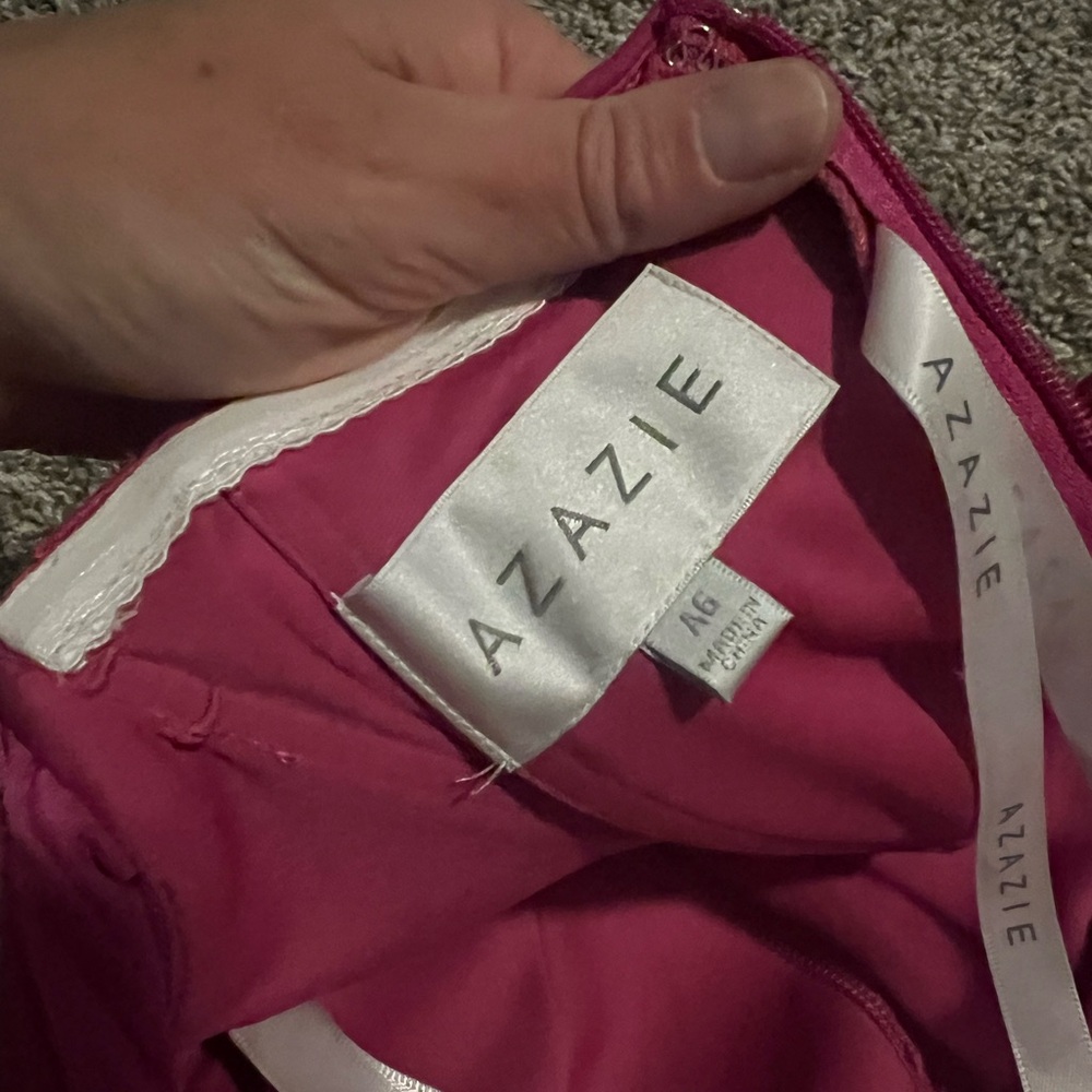 Azazie Pink Prom Dress
